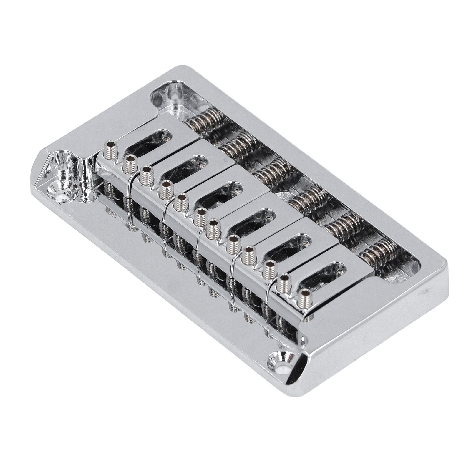 ⁺ Electric Guitar Bridge Kit Non Tremolo 6 String Easy To Install Guitar Bridge.