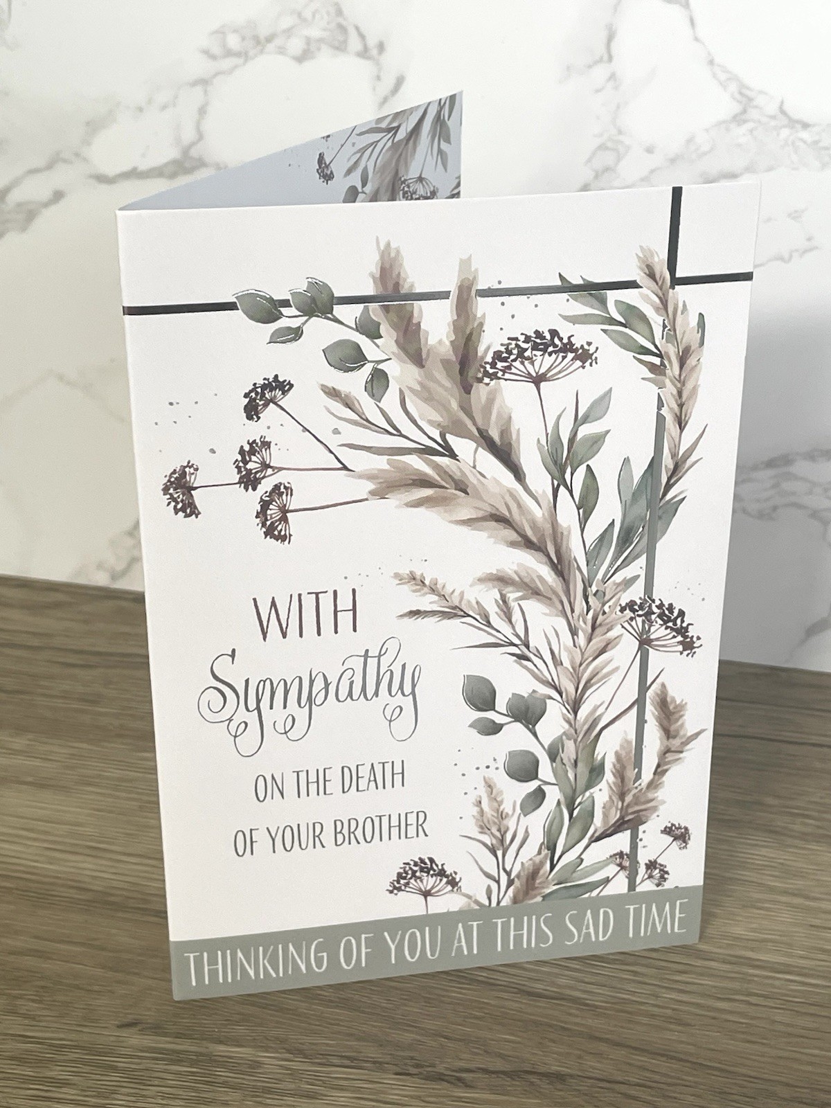 BROTHER With Sympathy Card Christian Religious Condolence Bereavement