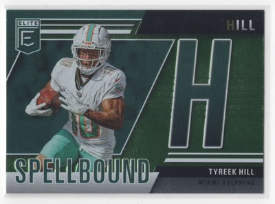 #1 Tyreek Hill 2024 Donruss Elite Spellbound Green Miami Dolphins