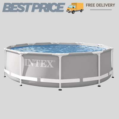 [BIG SALE] Intex 10ftx30in Prism Frame Above Ground Swimming Pool No Pump Round