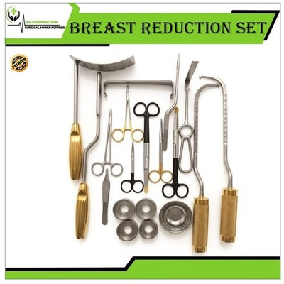 Breast Reduction Instruments Set 21 Pcs Gold Surgical Instrument Breast Surgery