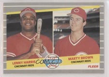 1989 Fleer Major League Prospects Lenny Harris Marty Brown #645 qf6