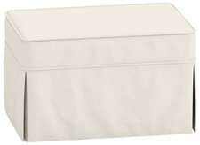 The Cotton Ottoman Slipcover Replacement. It Fits Pottery Barn PB Basic Ottom...