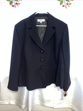 Jones Studio Separates Black Blazer Plus Size 24w