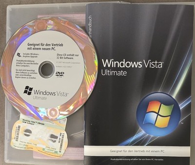 Microsoft Windows Vista Ultimate - 32-Bit - Deutsch
