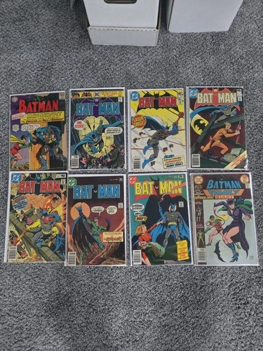 Batman Vintage Comic Book Lot Of 8 DC Comics 1965-1981