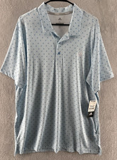 ADIDAS Shirt Mens Sz XL GOLF ULTIMATE 365 BLUE POLO Performance