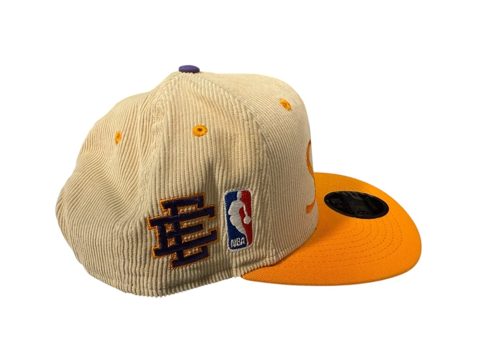Sombrero de pana naranja y tostado de baloncesto de la NBA Phoenix Suns, New Era talla única, nuevo Foto 2 de 4