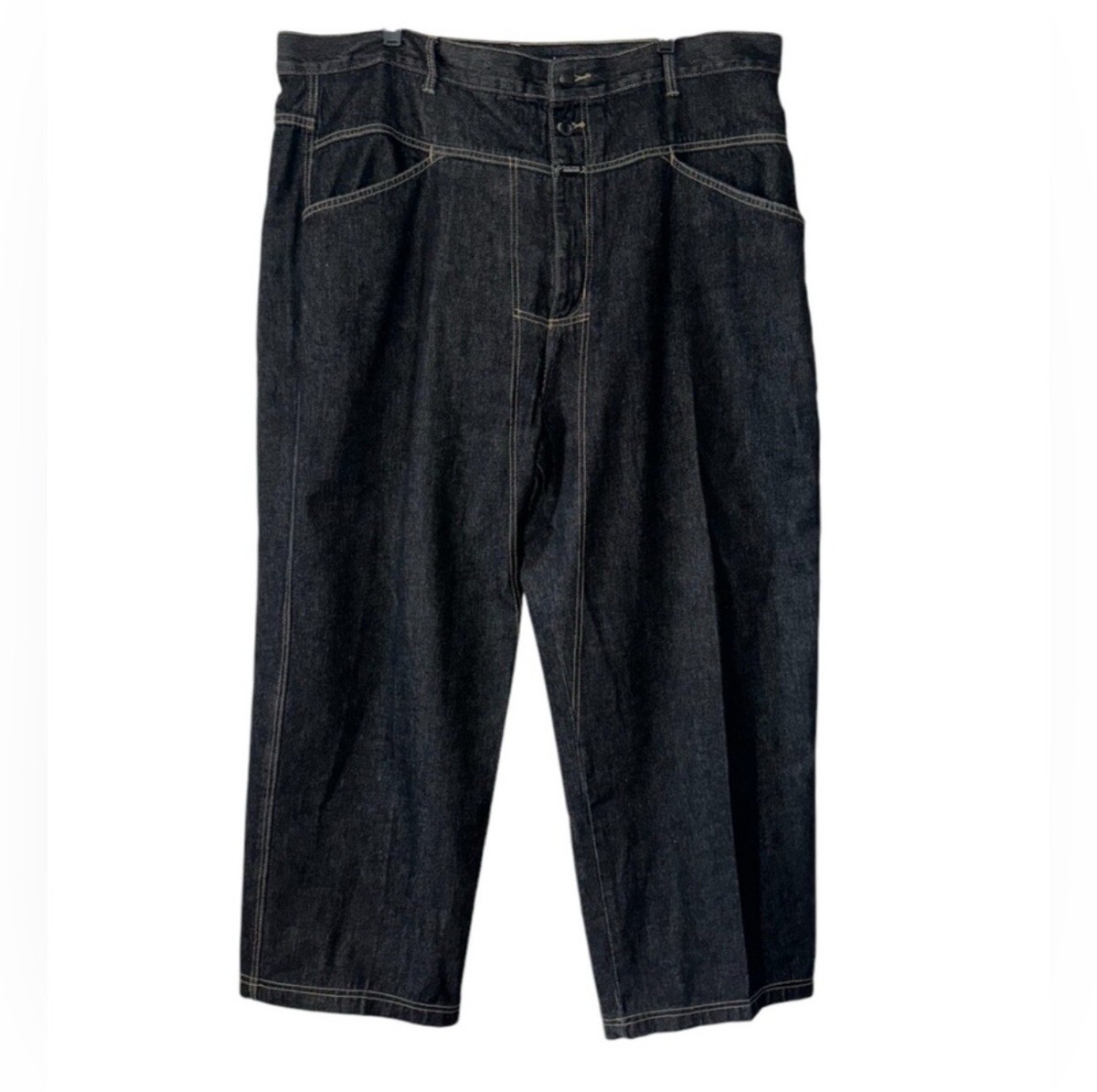 Marithé Francois Girbaud Men's Black Jeans w/5 Pockets Zip Marithé Francois Girbaud Men's Black Jeans w/5 Pockets Zip