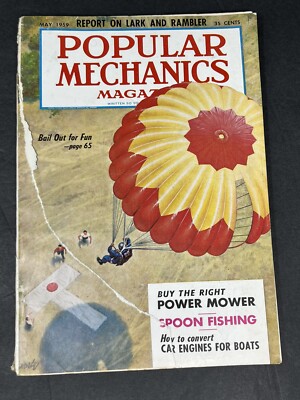 Popular Mechanics Magazine May 1959 Bail Out for Fun Report on Lark and Rambler