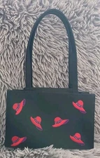 Red Hat Society Black Handbag Purse