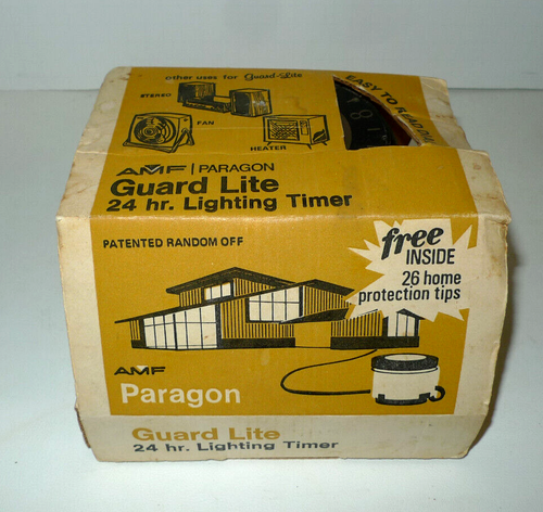 Vintage AMF Paragon Guard Lite 24 hr. Lighting Timer Model No. ART-16-0 - Picture 3 of 4