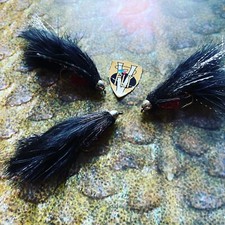 3 V Fly Size 4 Ultimate Midnight Flexi Conehead Sea Trout & Steelhead Flies 