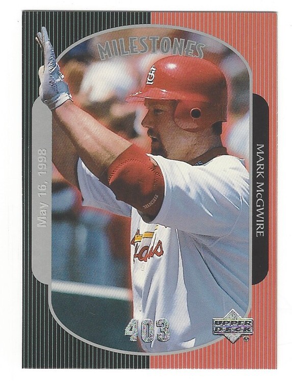 Mark McGwire 1999 Upper Deck McGwire 500 Home Run Set May 16, 1999 Card# 18