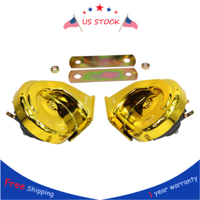 12V Super Loud Electric Snail Air Train Horn 2Pcs For Truck Boat Car Motorcycle