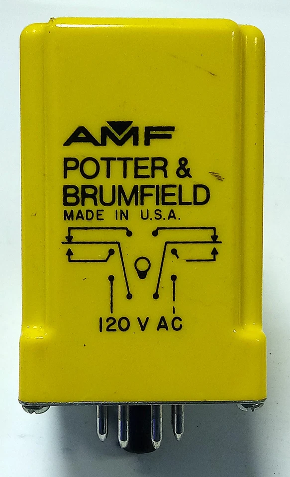 Potter & Brumfield CDA-38-70012 120 V AC 1 sec Fixed On-Delay Time Delay Relay - Image 2 of 4