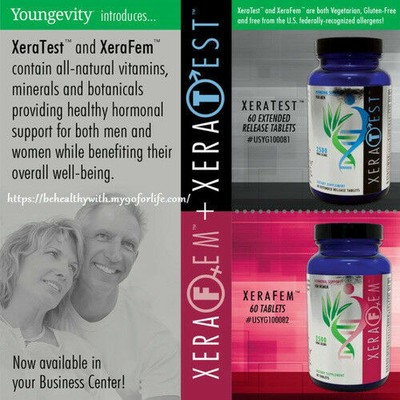 Youngevity XeraFem & XeraTest Men/Women Hormonal Support Combo Pack Dr. Wallach