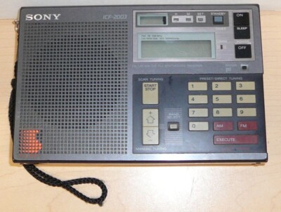 Sony ICF-2003 Multi-Band Portable FM/LW/MW/SW Radio WORKS