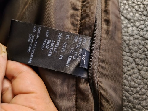 Neil Barrett mainline leather jacket 48,M, ebony colour - Picture 13 of 14
