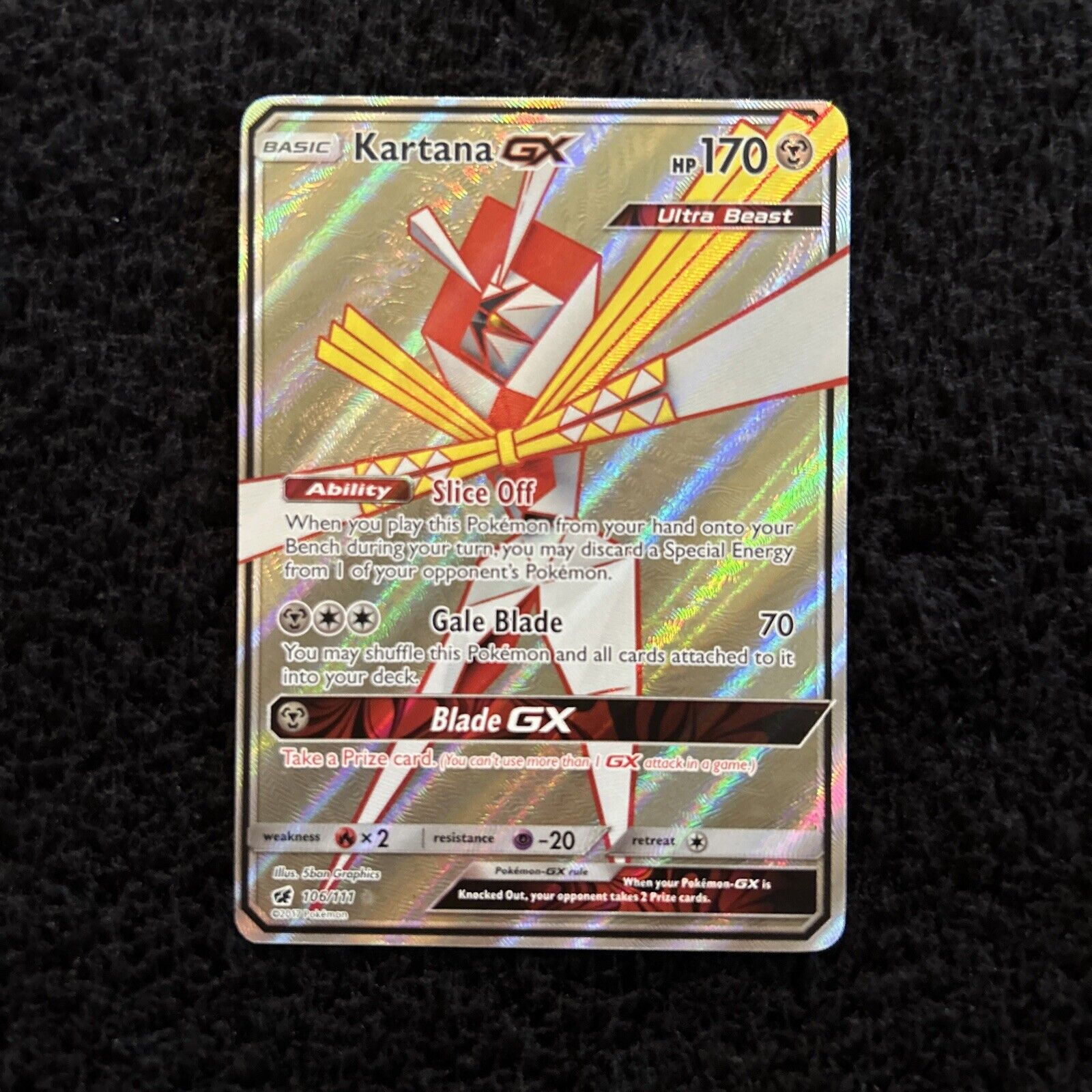 106/111. kartana gx (rara ultra) - invasion ca - Buy Antique