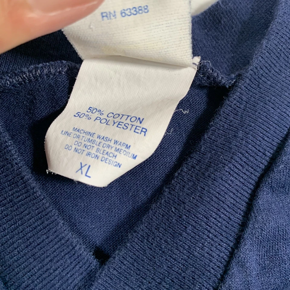 复古 90 年代芝加哥熊队 V 领 NFL 足球 T 恤 XL X 大号竞争对手 1992 — 第 4/4 张图片