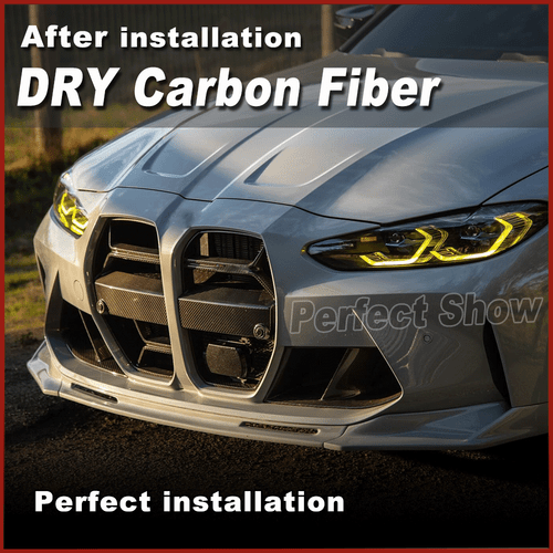 DRY Carbon Kühlergrill Nieren Grill Mit ACC für BMW G80 M3 G82 G83 M4 2021-2024 - Bild 4 von 13