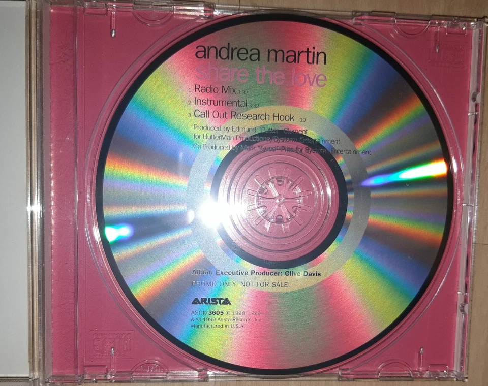 ANDREA MARTIN - Share The Love - US PROMO CD Single R&B Rnb VIVIAN GREEN  - Bild 4 von 4