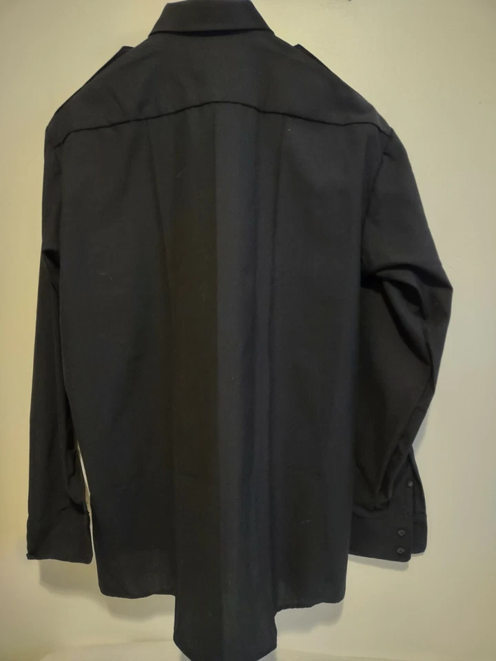 Новый с Ярлыками Elbeco безопасности рубашка Dutyplus 00214-3 18/37 черный...27 в груди 32 lgth - Изображение 2 из 4