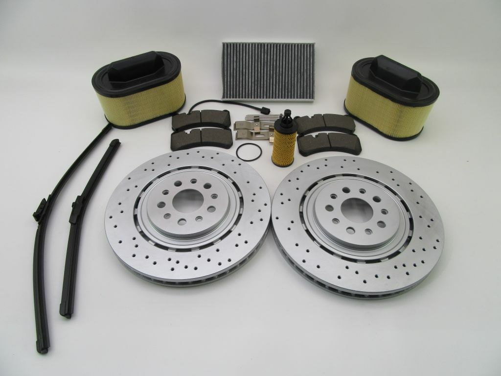 Maserati Ghibli Quattroporte front brake pads rotors filters service kit 869