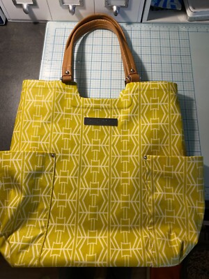 Petunia Pickle Bottom Diaper Bag Yellow Pattern Geometric Pattern - LOW SHIP