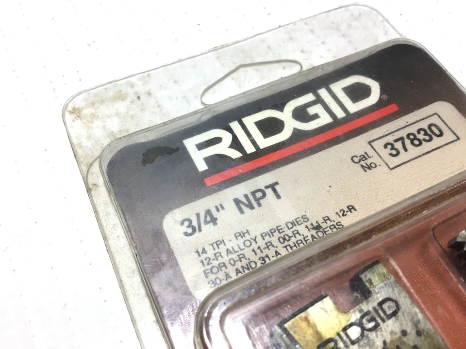 Ridgid 37830 12-R Alloy Pipe Dies 3/4" NPT 14 TPI-RH - Image 3 of 4