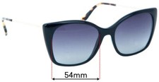 SFx Replacement Sunglass Lenses Fits Prada Spr12x - 54mm Wide