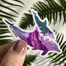 Dolphins Mom And Baby Vinyl Sticker
