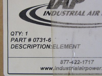 0731-6 Replacement Filter Element for Hankison , 1 Micron Particulate / 1 PPM Oi