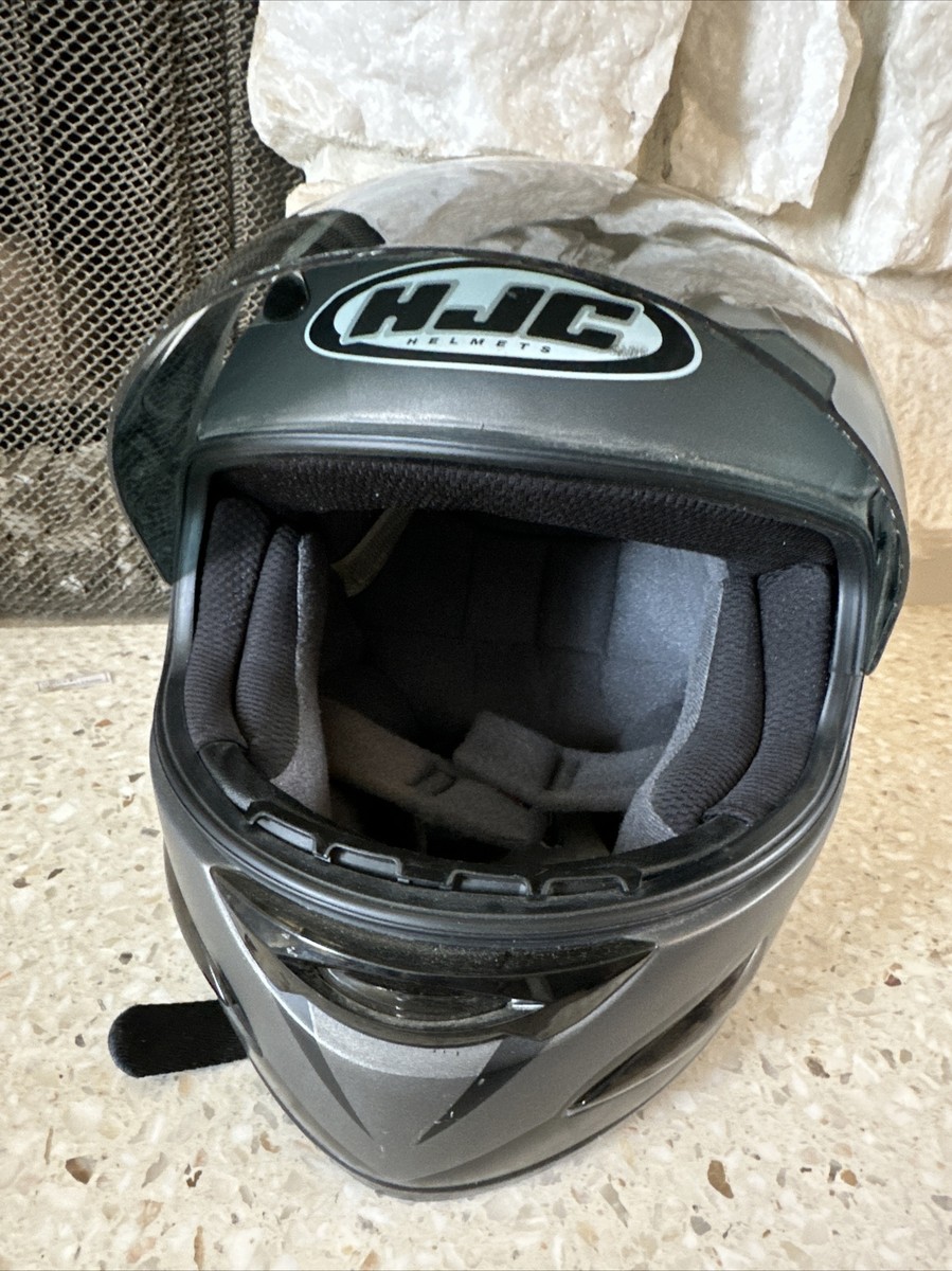 hjc cl-14 smoke helmet HJC Smoke CL-14 DDEF55 Designs Helmet with Dark face shield removable wind  guard