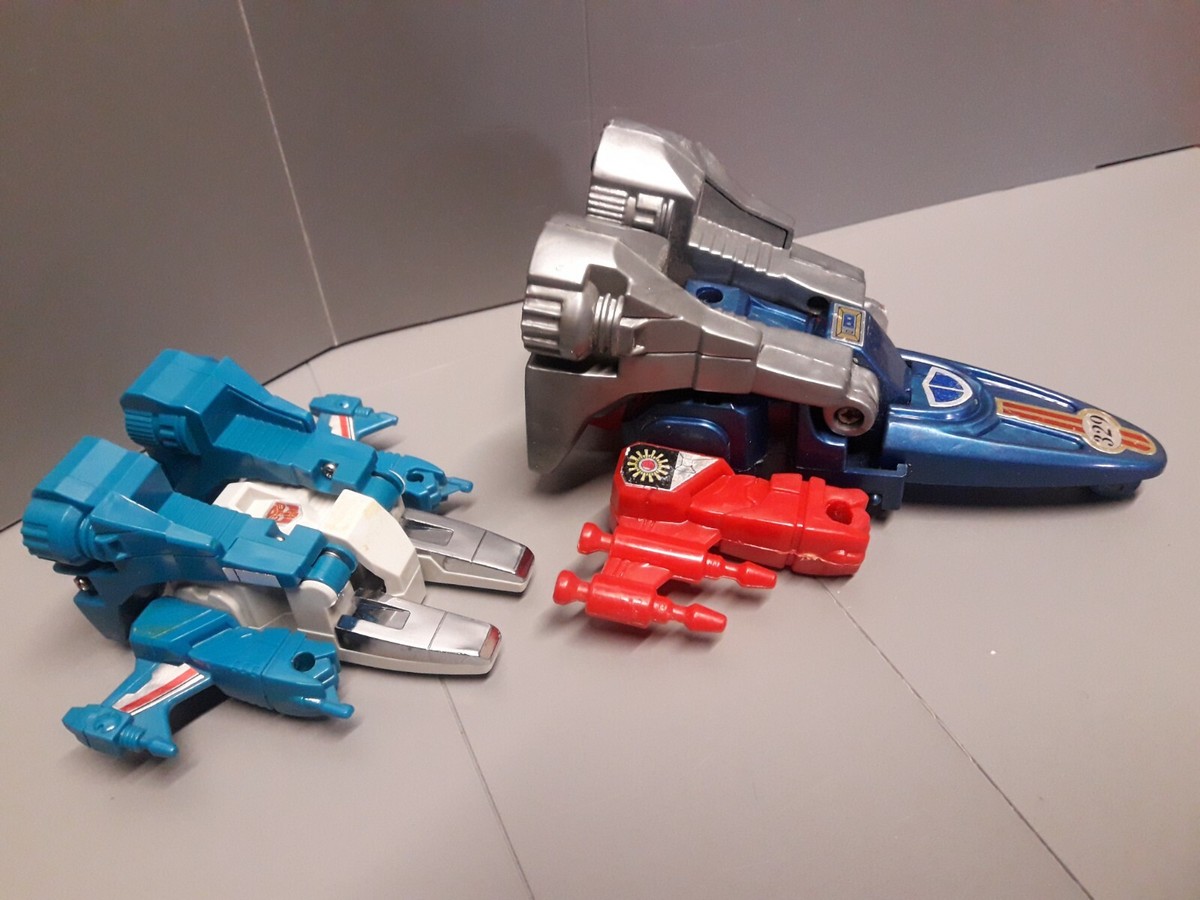 Lot De 2 Transformers G1 Jumpstarters Topspin Et KO Oversized Années 80