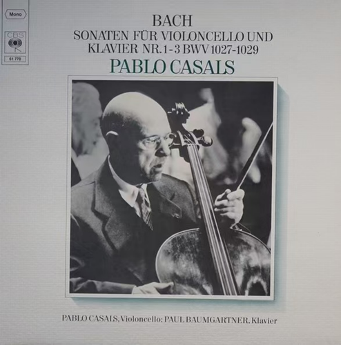 JOHANN SEBASTIAN BACH; SONATAS FOR VIOLA DA GAMBA AND HARPSICHORD Master Tape