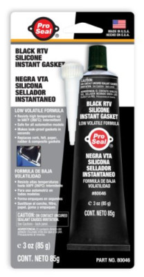PROSEAL BLACK RTV SILICONE 3 OZ TUBE N80046 NEW