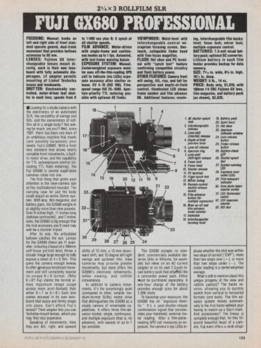 Cámara Fuji/ - GX680/GW670II - Informe original de la revista de la cámara - 1991 - Imagen 1 de 2