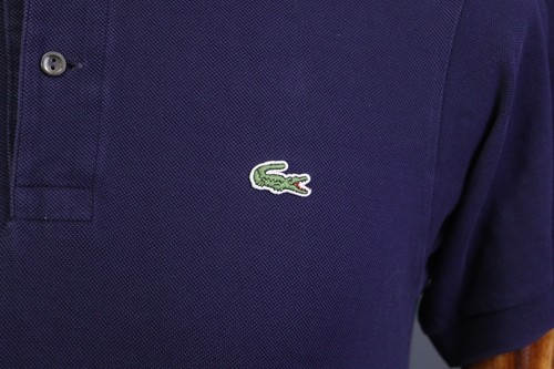 Lacoste Blue Short Sleeve Crocodile Logo Polo Shirt Size 3 - Picture 10 of 21