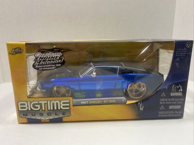 1967 Shelby GT-500 Deep Blue Dub City JADA TOYS Big Time Muscle 1:24