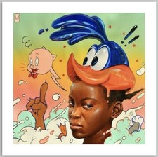 That's All Folks by Kayla Mahaffey SIGNED Ltd Edition x/50 Art Print MINT