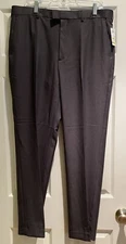 Perry Ellis Portfolio Charcoal Gray Men’s Dress Pants NWT 36 X 32 Flat Front