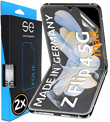 S.E per Samsung Galaxy Z Flip 4, Pellicola Protettiva Opaca antiriflesso, (V1N)