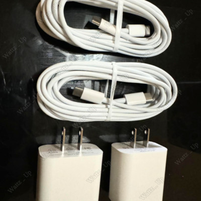 PD 20W USB-C Fast Wall Charger Type-C Cable For iPhone 15 16 Pro Max iPad Pro
