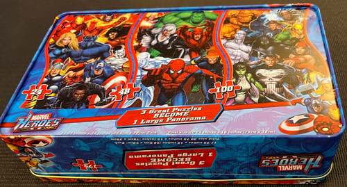 Marvel Heroes 3-in-1 Large Panorama Puzzle 172 XL L M Pieces Cardinal 2011 - Picture 4 of 8