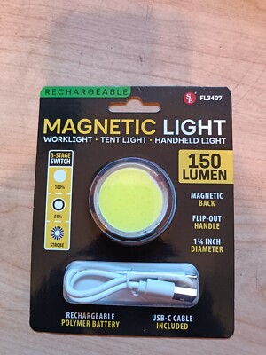 rechargeable portable magnetic light 150 lumens