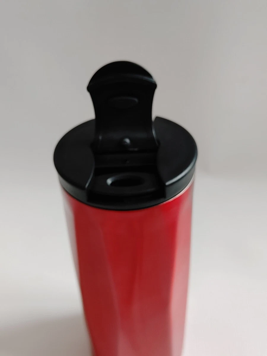 KEURIG STAINLESS STEEL TUMBLER 14 oz FACETED Travel Mug Ruby Red