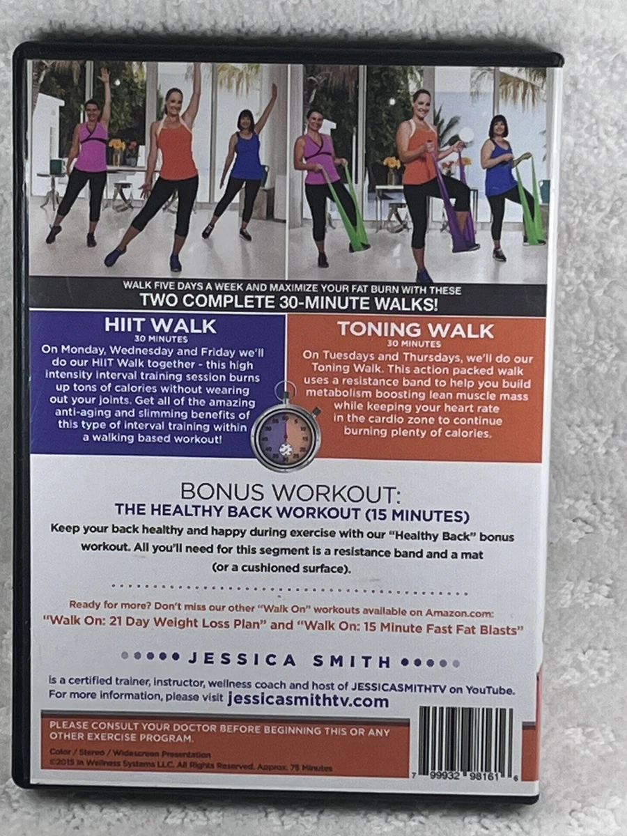 WALK On 5 Day FAT BURN DVD with JESSICA SMITH a WEIGHT LOSS