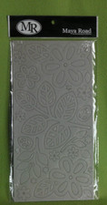 Scrapbooking - Maya Road - Chipboard - Blumen + Blätter